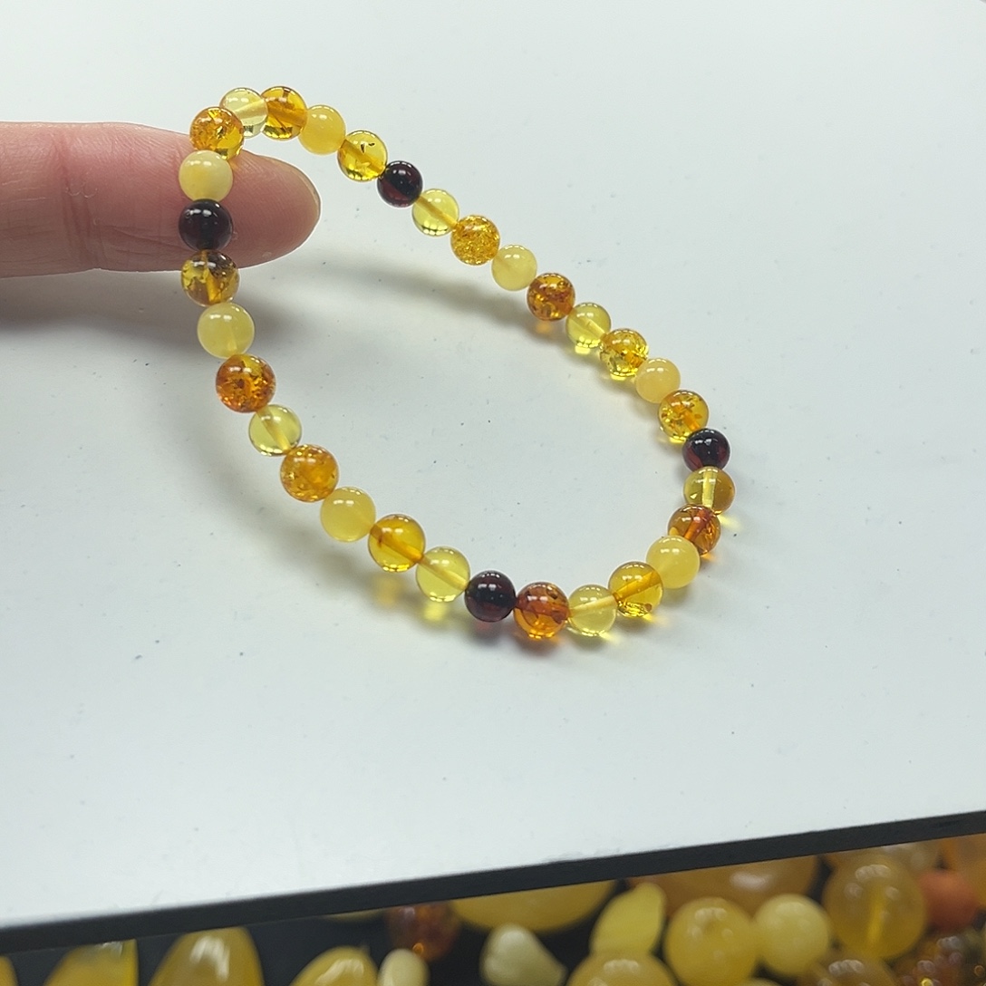 蜜蜡未镶嵌手串琥珀手串