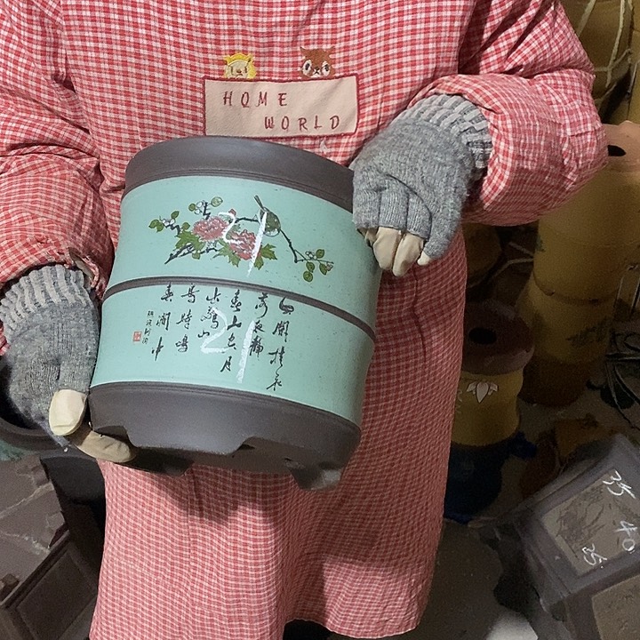 紫砂花盆紫砂花盆