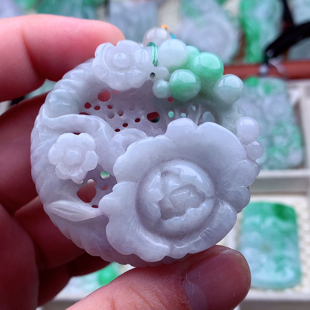 翡翠未镶嵌吊坠(不含链)