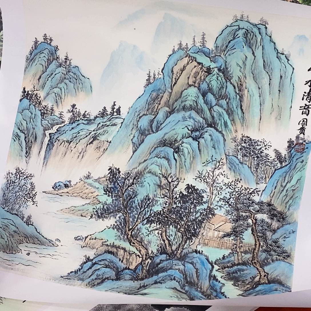 国画我就去看看她家门口