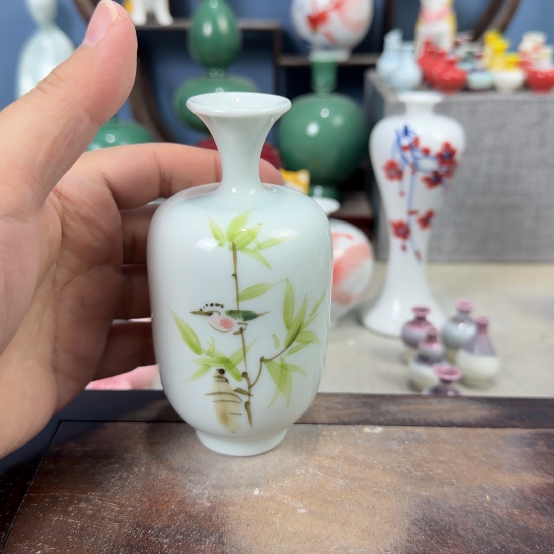 陶瓷手工小花器摆件
