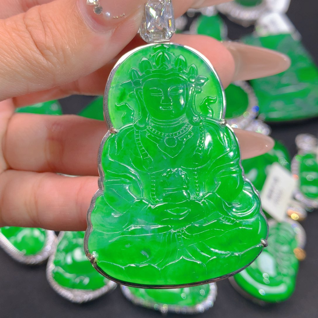 翡翠银S925镶嵌颈饰111111111