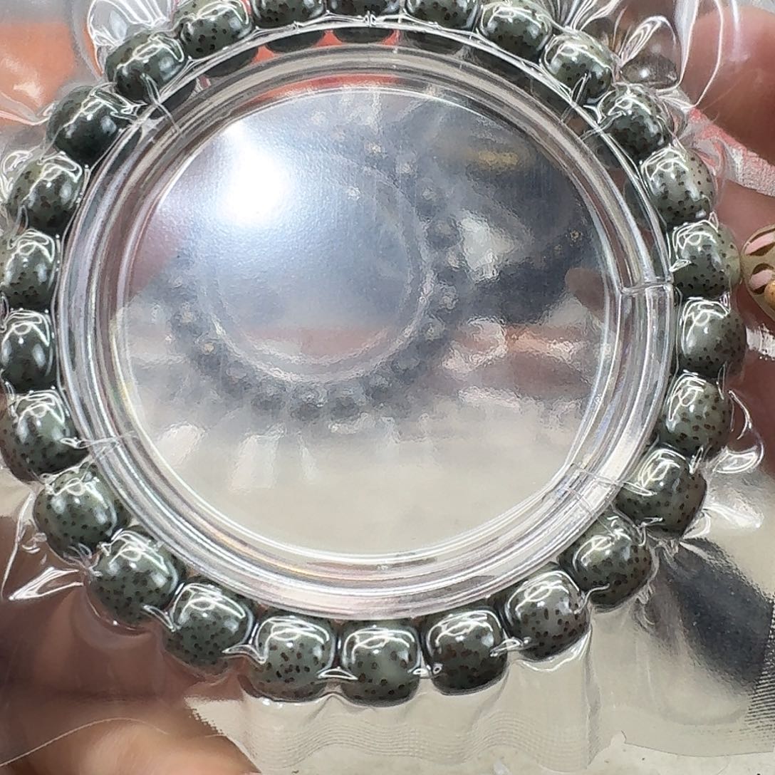 星月菩提手串6灭火糯冰绿幽灵98