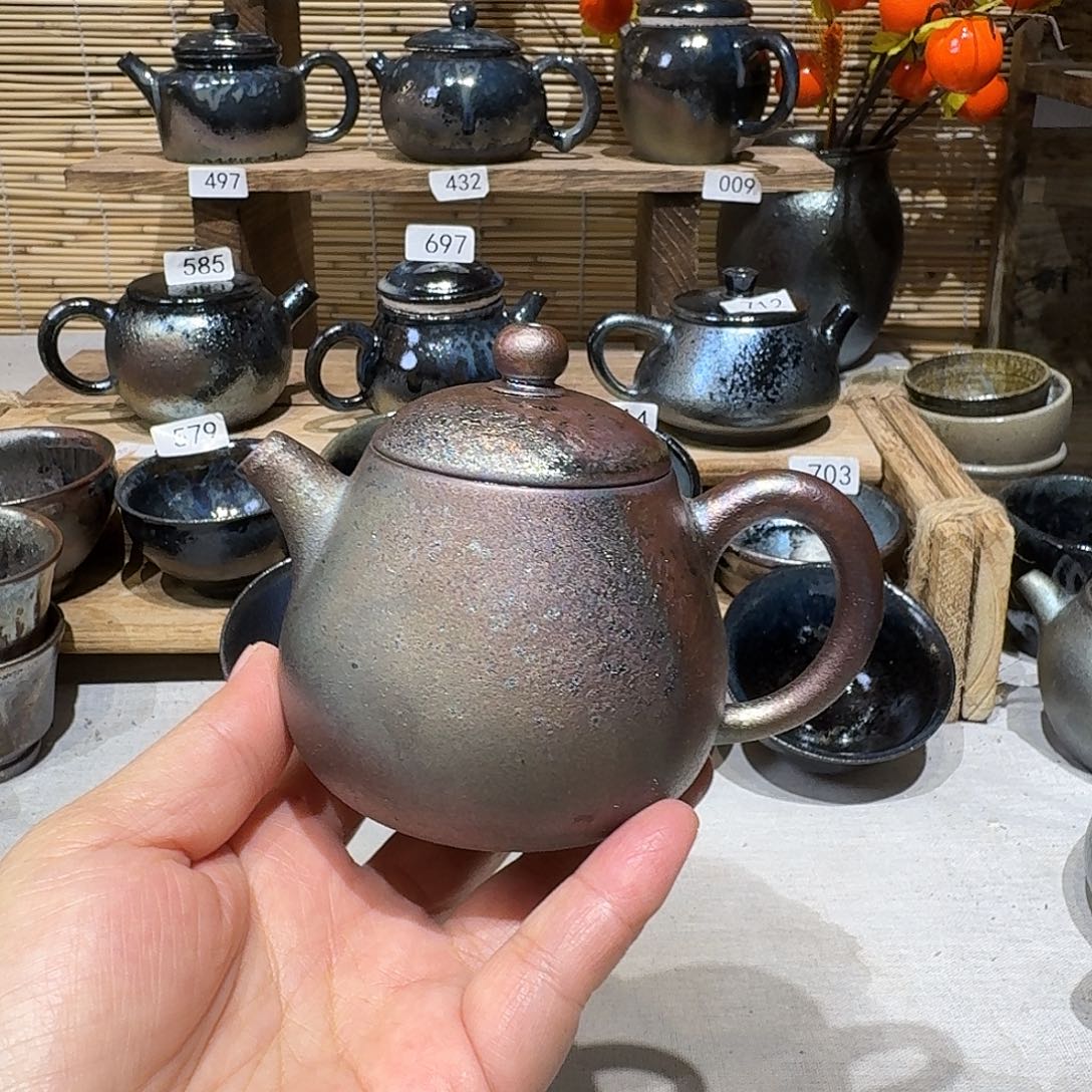 安***康壶建水紫陶紫泥柴烧壶