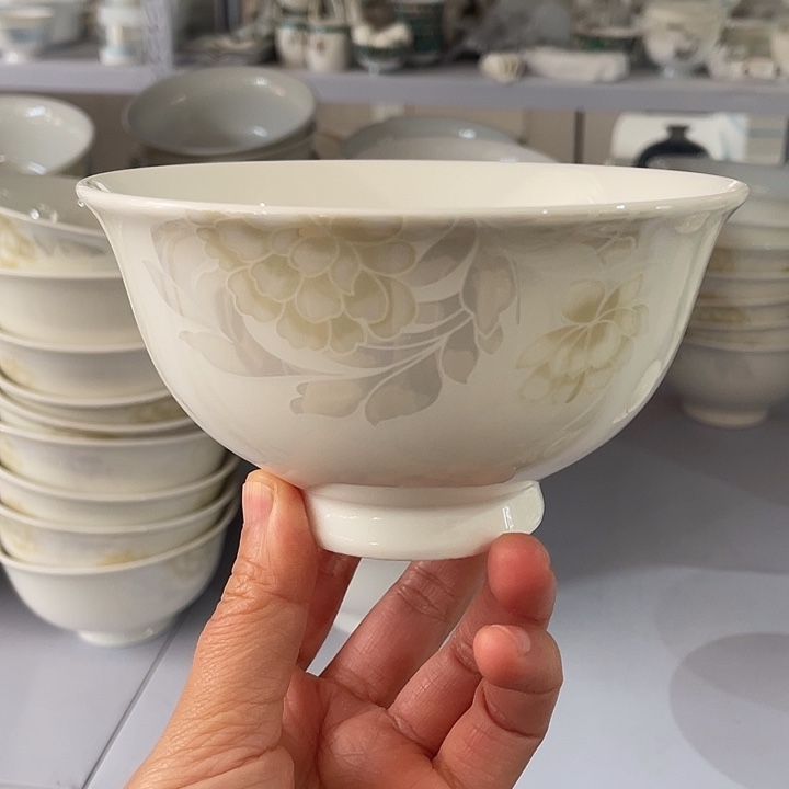 陶瓷清雅 5 寸饭碗 10 个