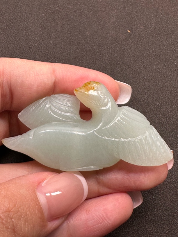 和田玉鸟精美油润