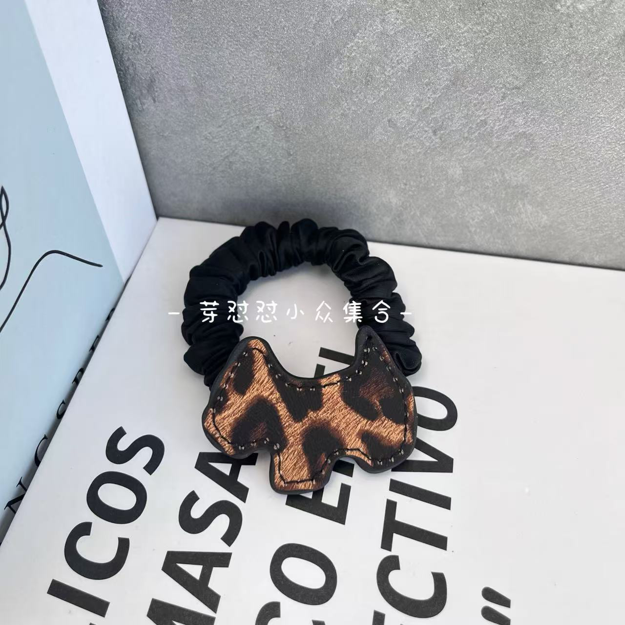 芽怼怼韩国豹纹西高地发绳 06464