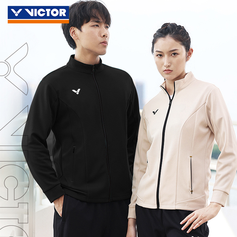 VICTOR/威克多胜利羽毛球服男女训练系列针织运动休闲外套J-50604