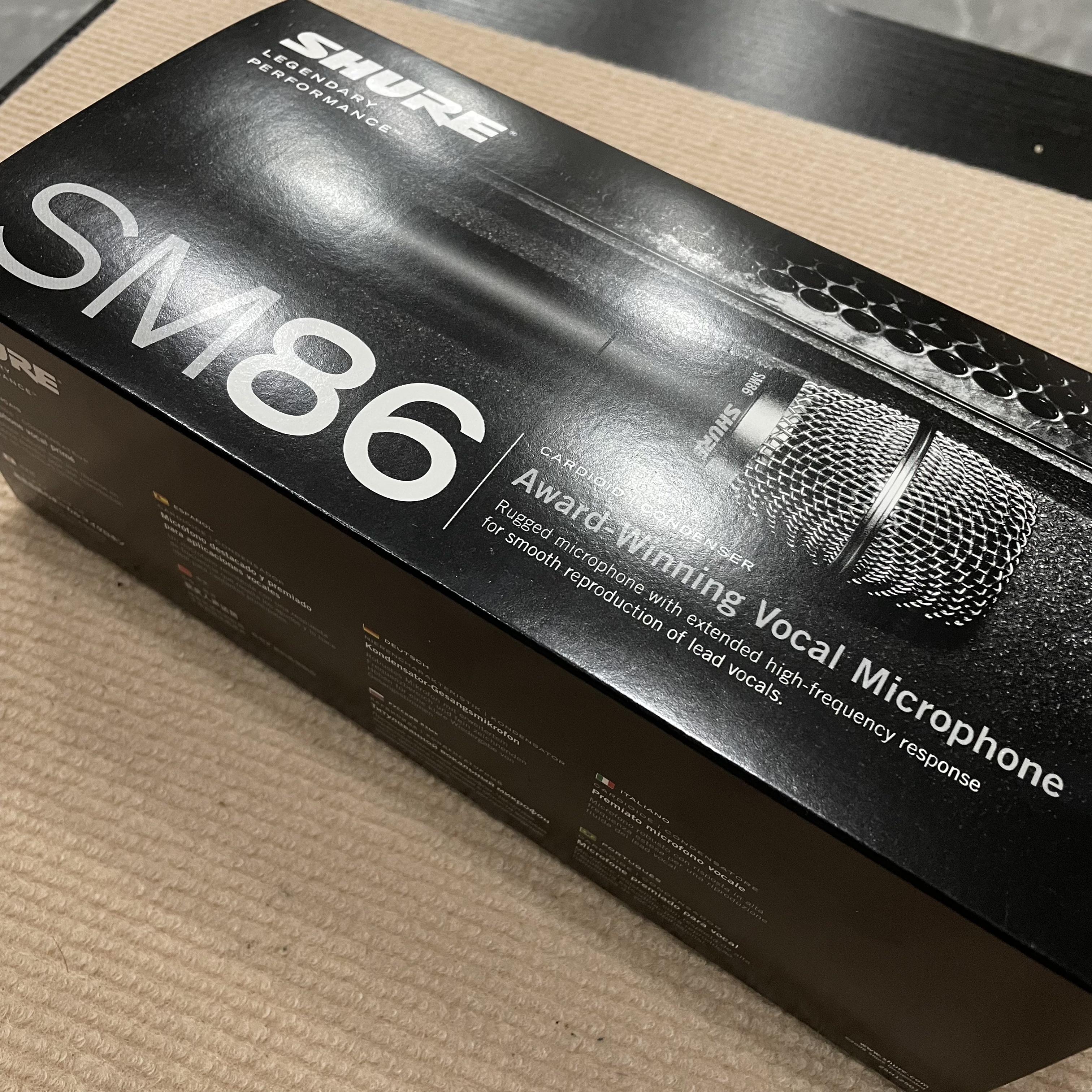 未拆封 Shure/舒尔 SM86有线手持电容话筒（不支持七天无理由）