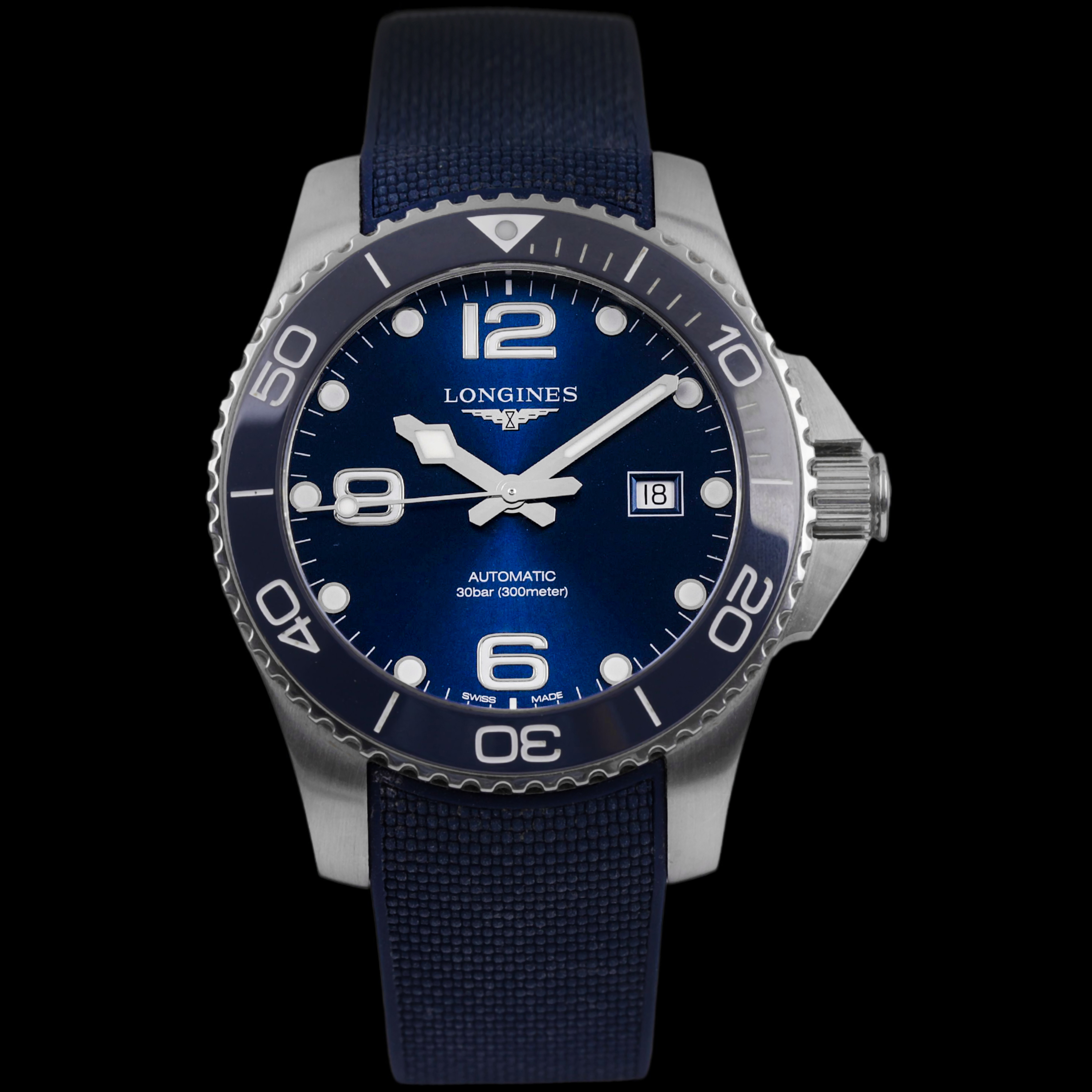 99新 Longines/浪琴 大牛/二手单表/康卡斯/陶瓷圈/41盘/