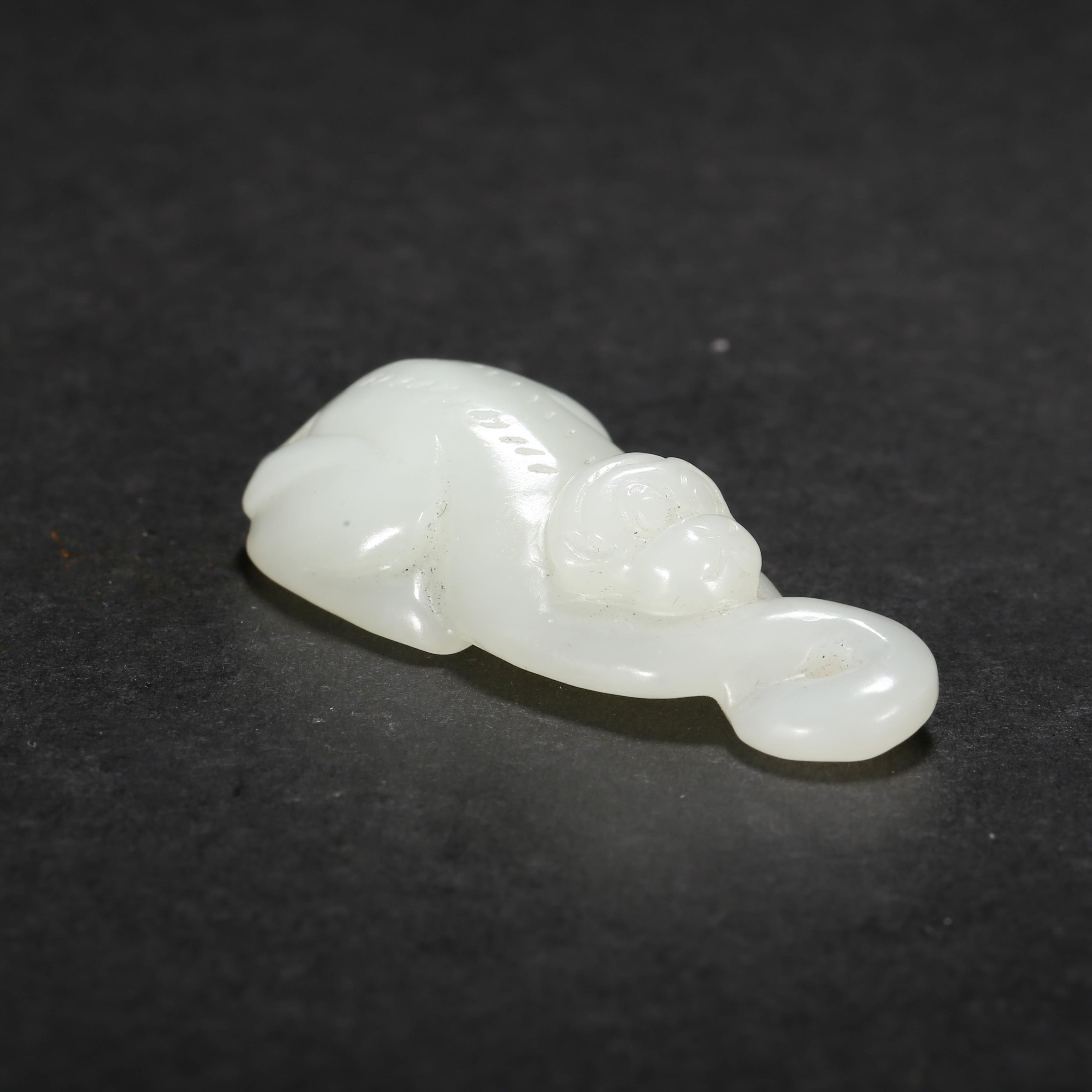 清代*灵猴玉坠/11JTY3373/和田玉【北京文博】