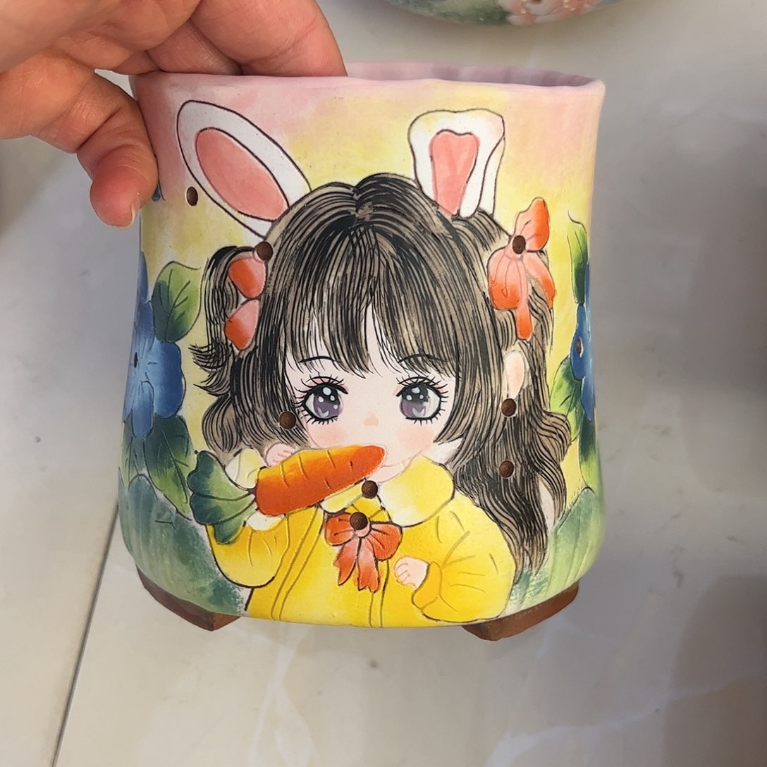 景德镇陶瓷花盆景德镇陶瓷花盆