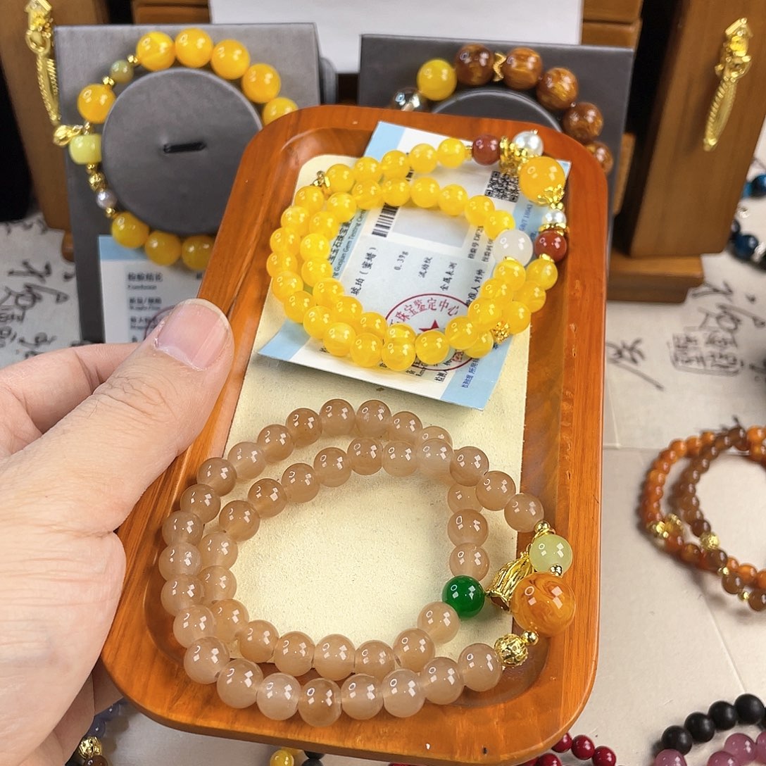 石英质玉手饰银S925镀金镶嵌