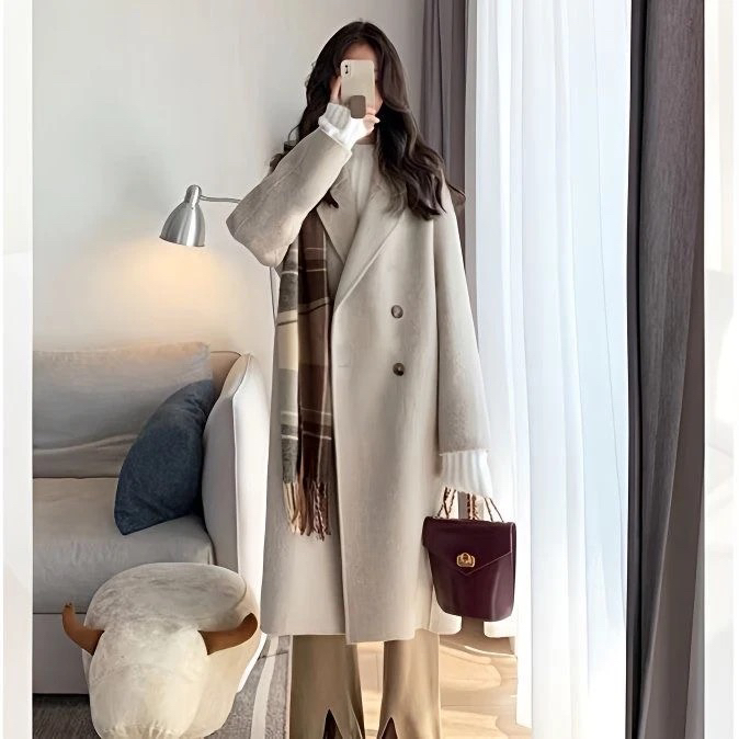 Q601-800秋冬季单面呢子大衣女士外套（请勿乱拍对应编码下单）