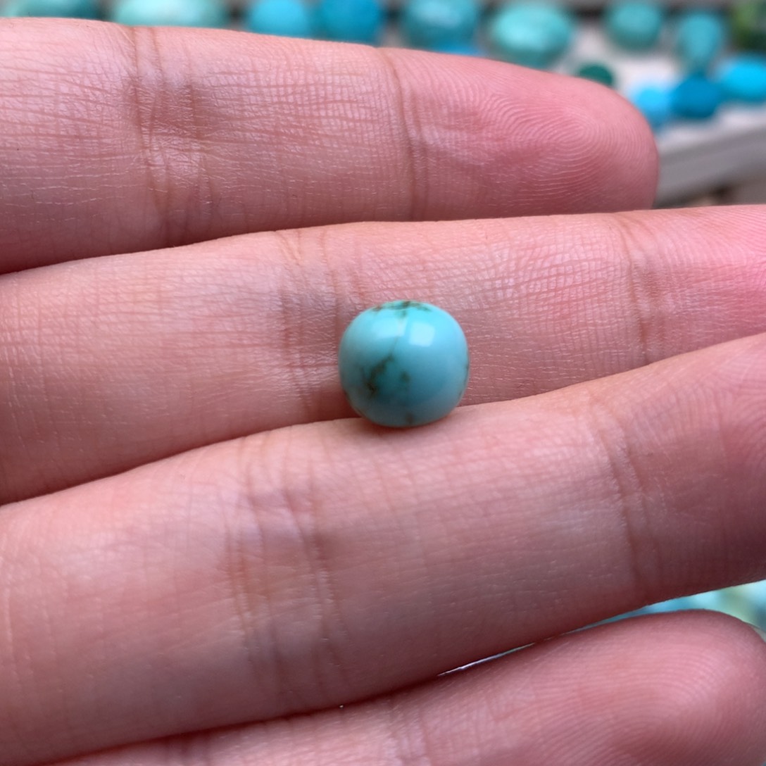 绿松石珠宝半成品未镶嵌荷****r