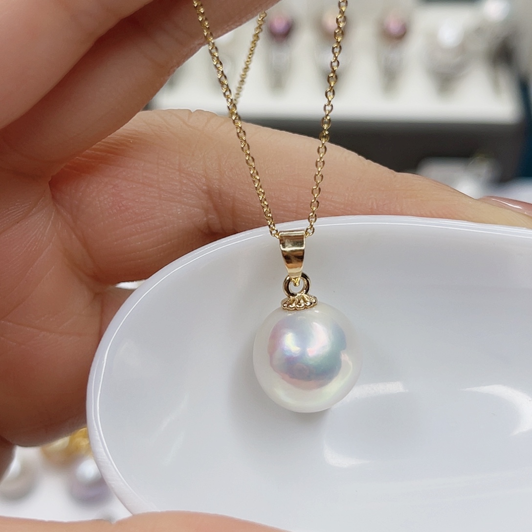 淡水珍珠合金吊坠(赠链)12