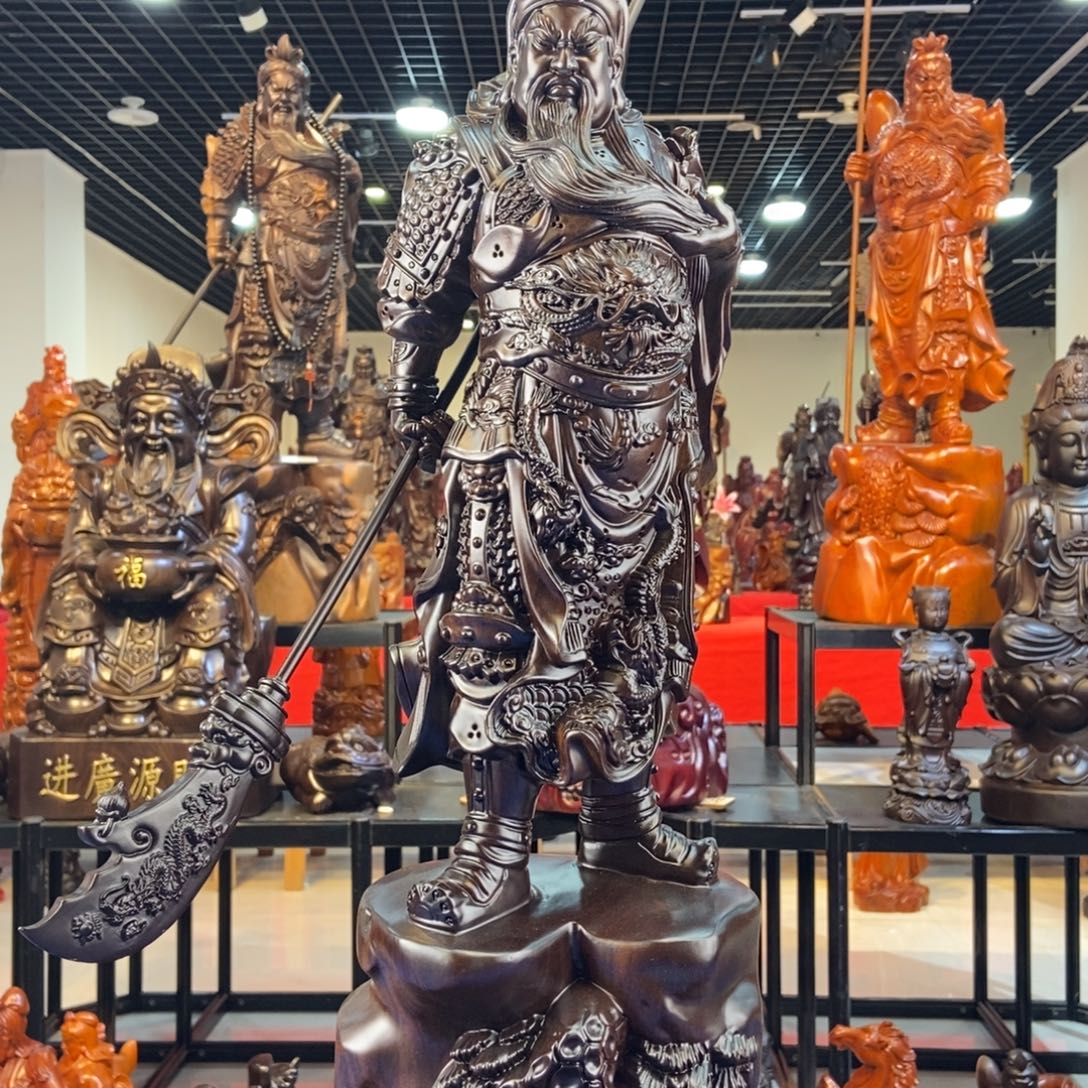 小***阳风车木（黑檀木）黑檀木60关公