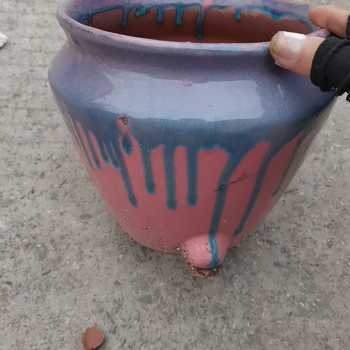 红陶20/20瑕疵一个盆