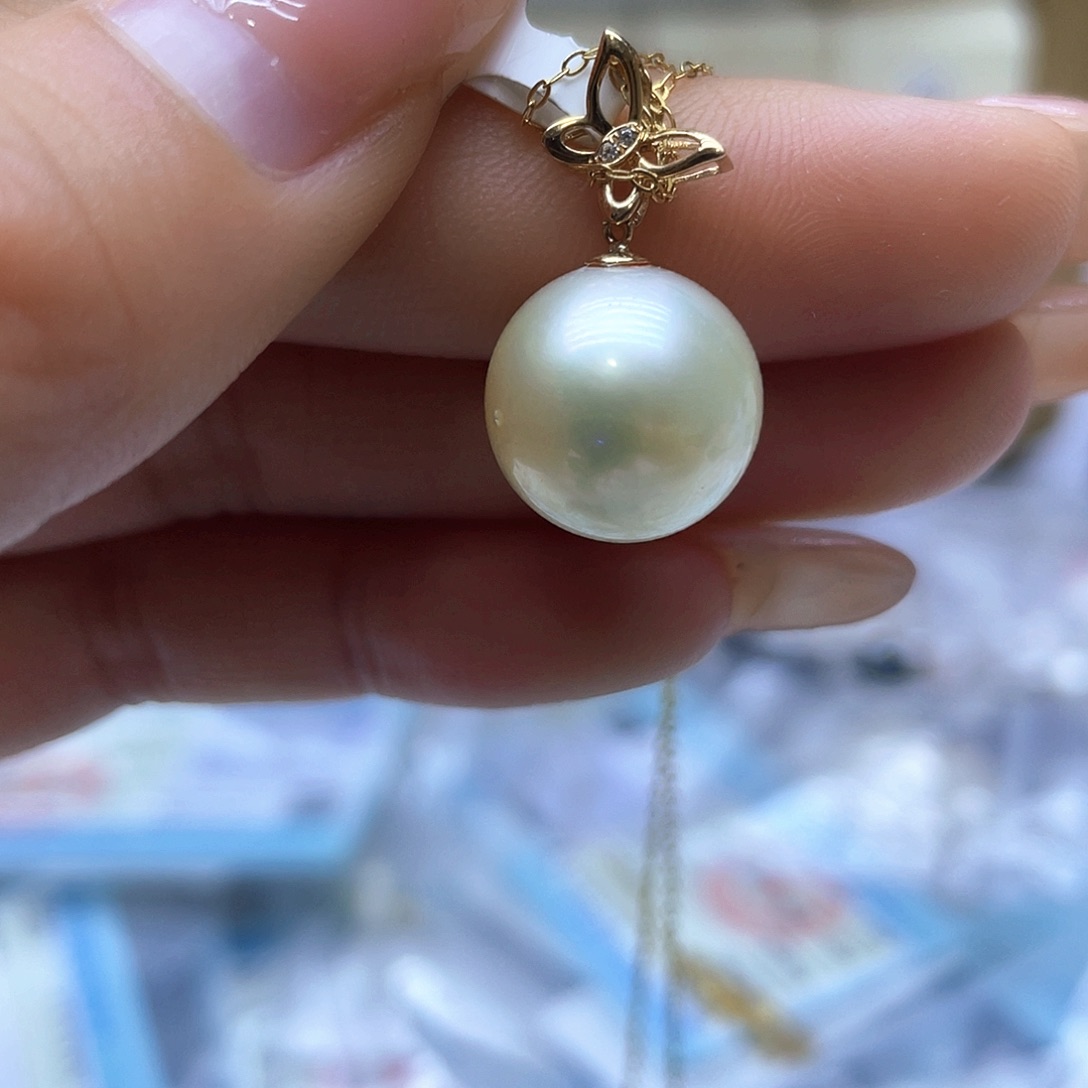 海水珍珠颈饰18K金镶嵌