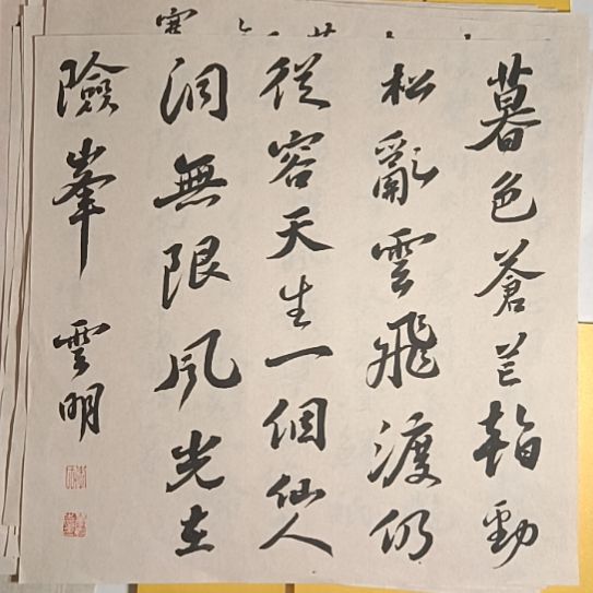 书法李云明老师行书作品