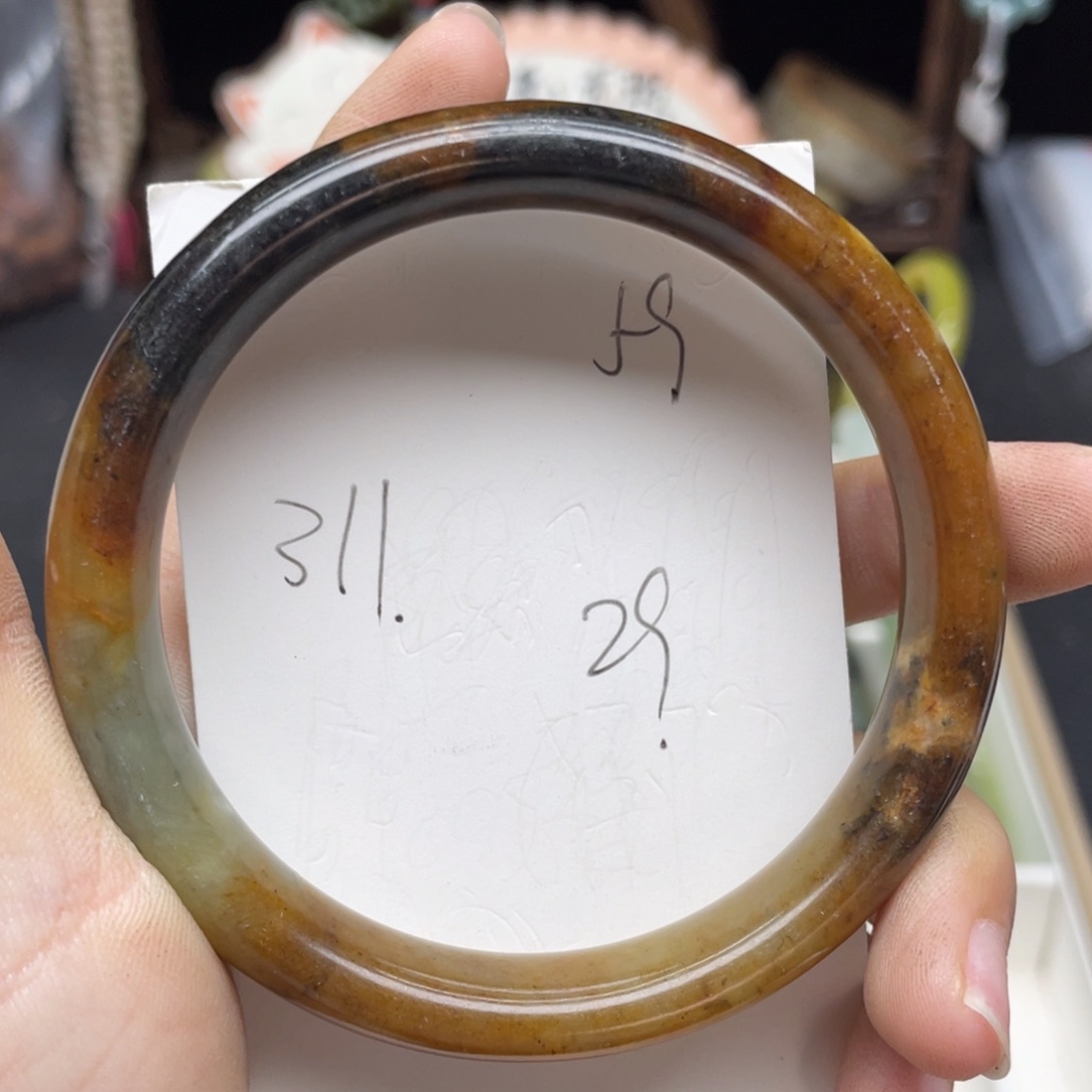 未镶嵌蛇纹石玉手镯