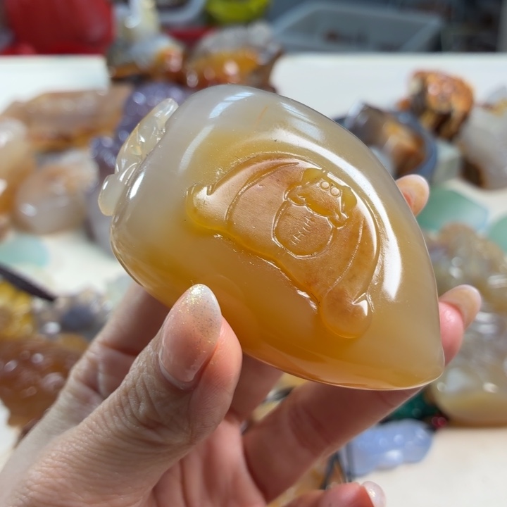 玛瑙/玉髓未镶嵌吊坠(不含链)