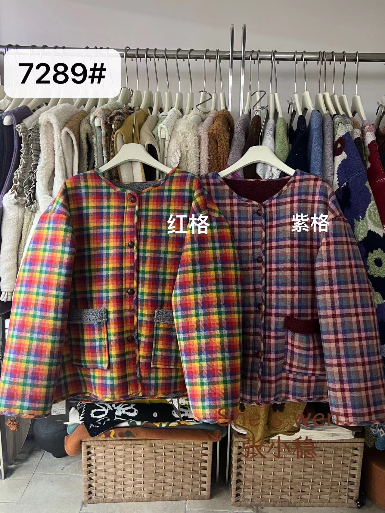 米多多  ZXW-7289-日系复古格格外套 kc