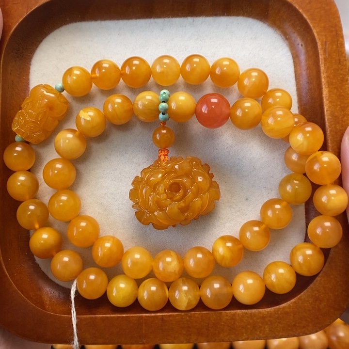 蜜蜡未镶嵌手串蜜蜡