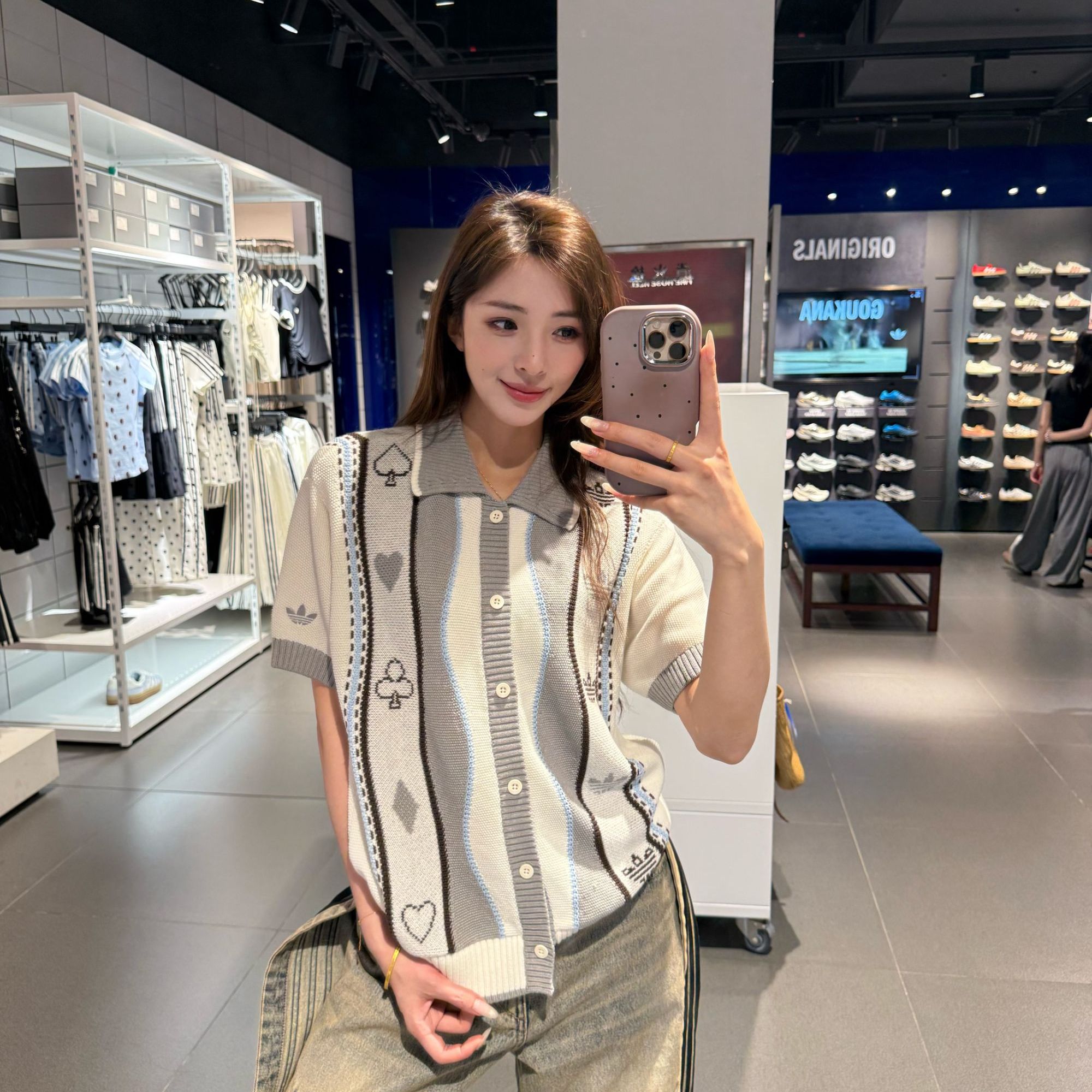 Adidas三叶草 迪士尼联名款休闲运动针织开衫 KY8309 KY8310