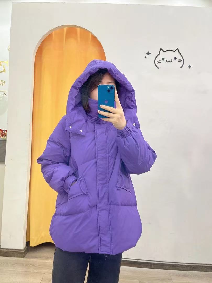 短款百搭秋冬带帽款羽绒