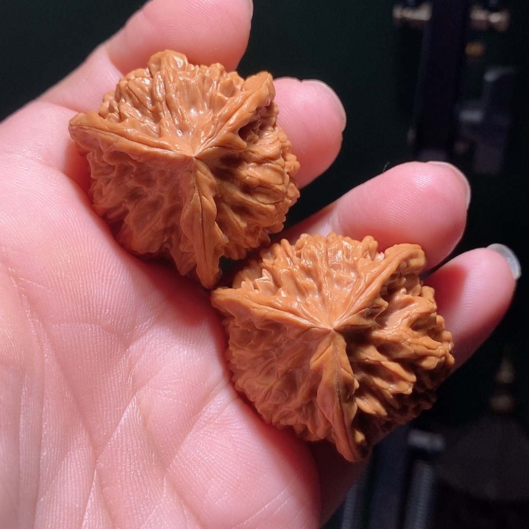 把件文玩核桃39秦闷三棱全品