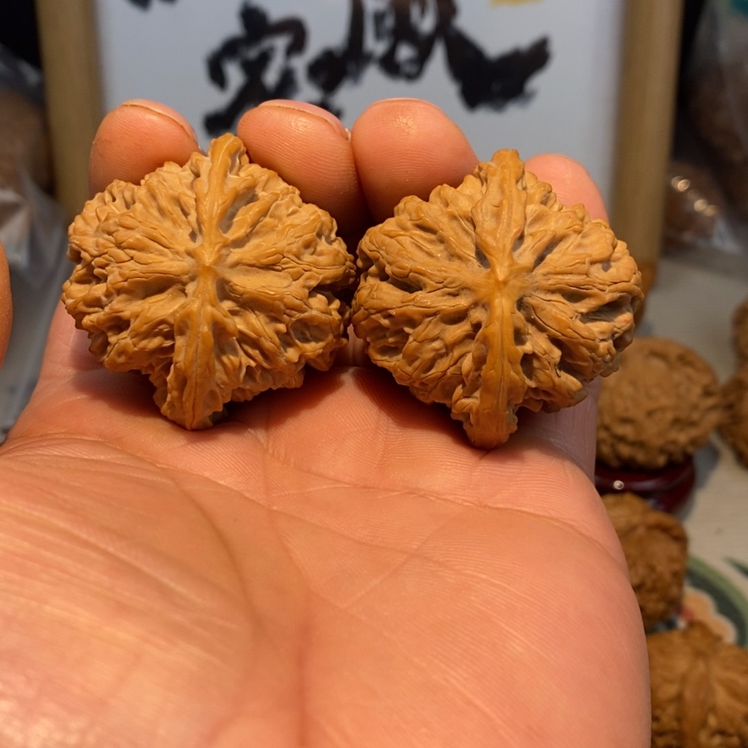 文玩核桃把件42尺微修苹果园