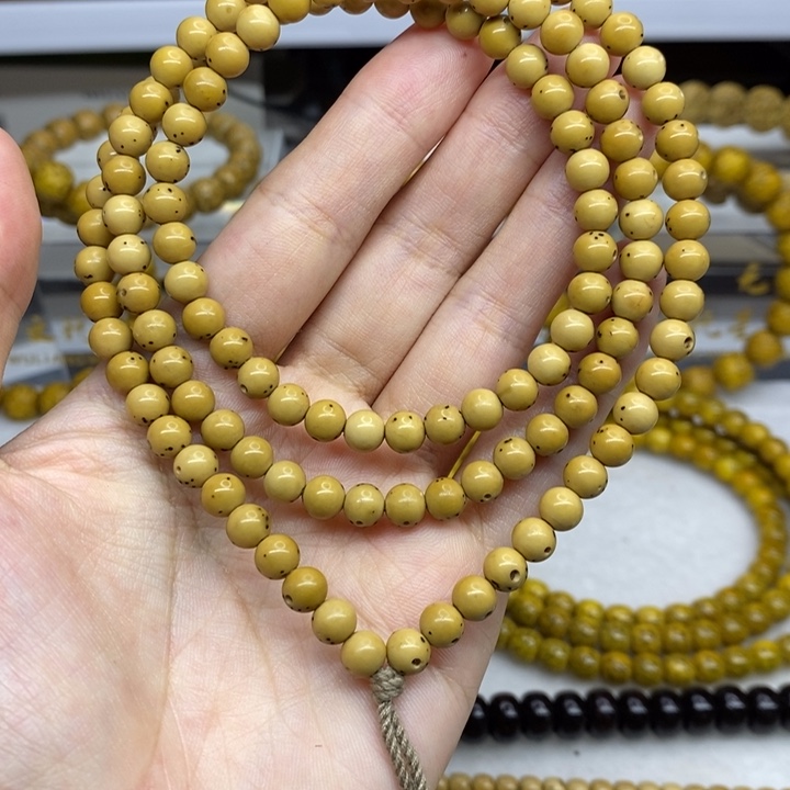 星月菩提手串高货通体留白