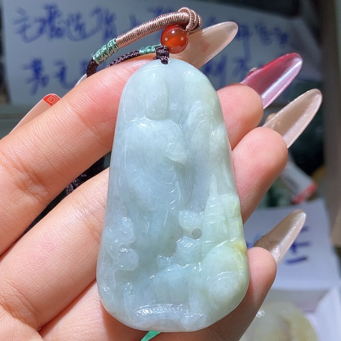 翡翠颈饰未镶嵌天然