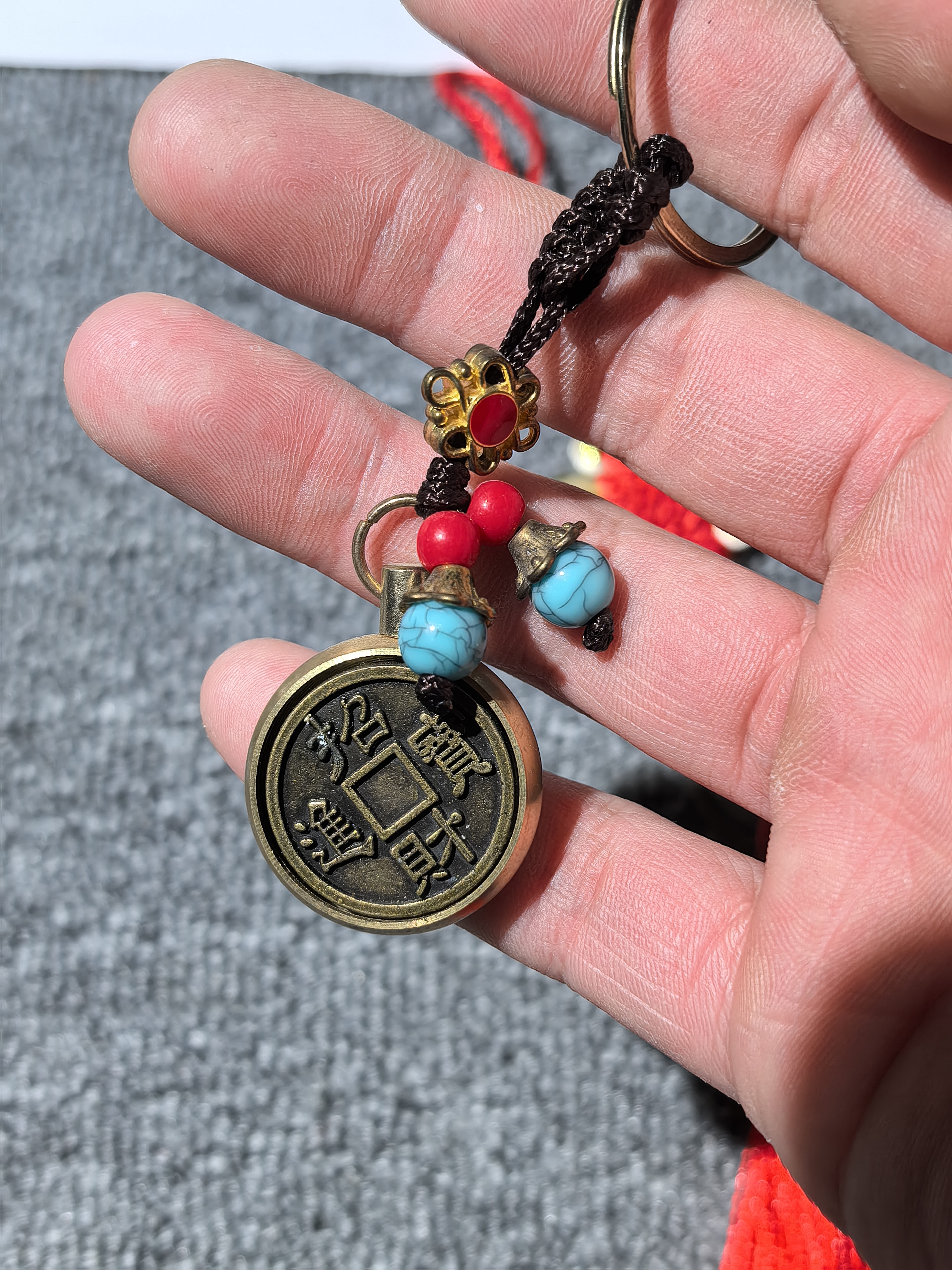 手工（ 定制工艺品）车挂件 DIY 钥匙扣铜挂件复古