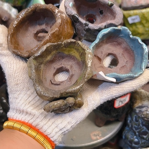 粗陶花盆手工花盆