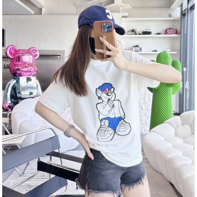 未使用 LouisVuitton/路易威登 MJ1 卡通印花圆领短袖T恤HON10W