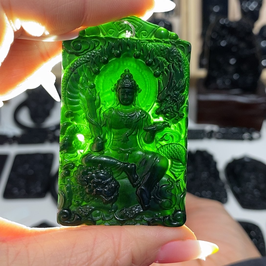 岫玉未镶嵌纯天然岫玉颈饰