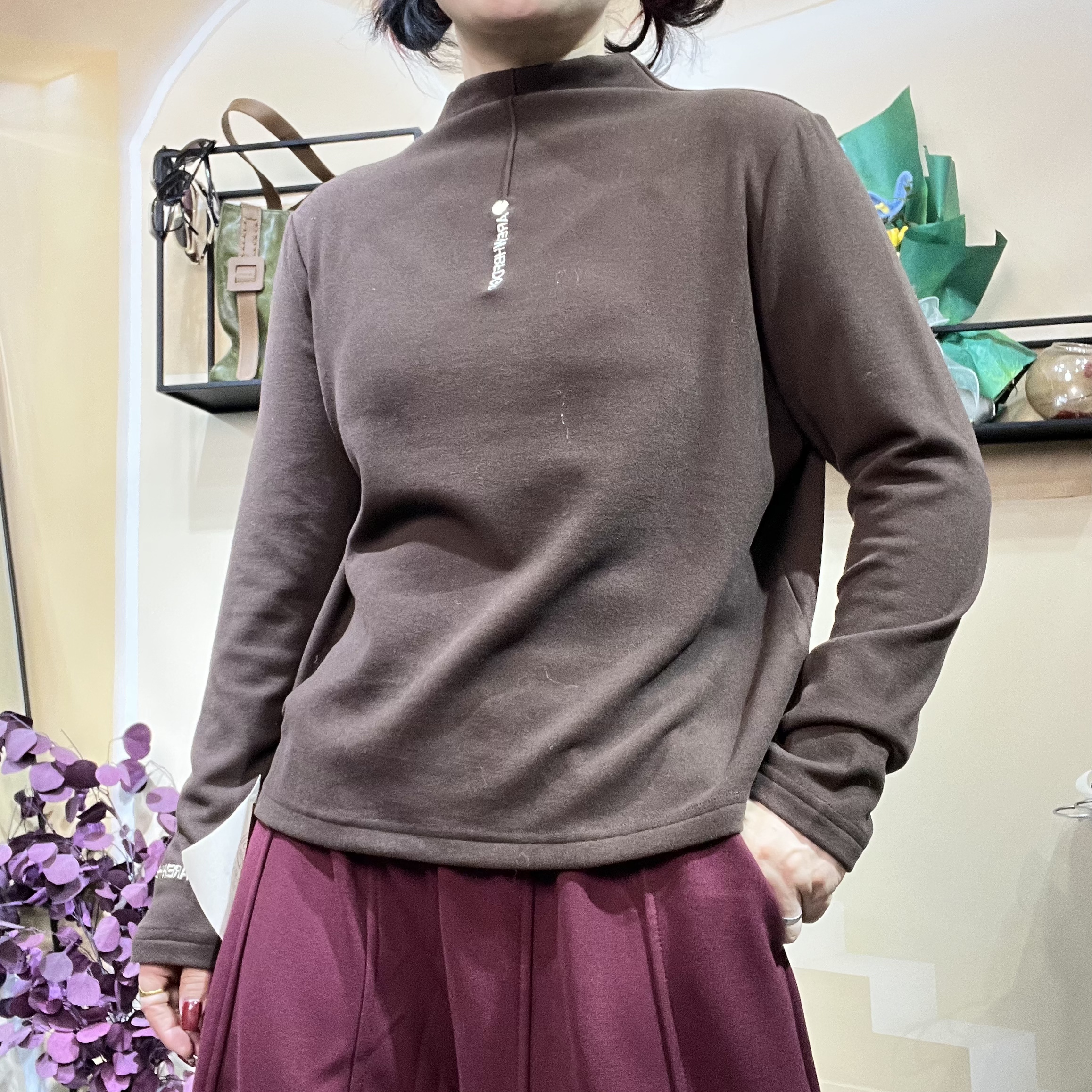 时尚站（C4）女士刺绣中领正肩显瘦卫衣25282