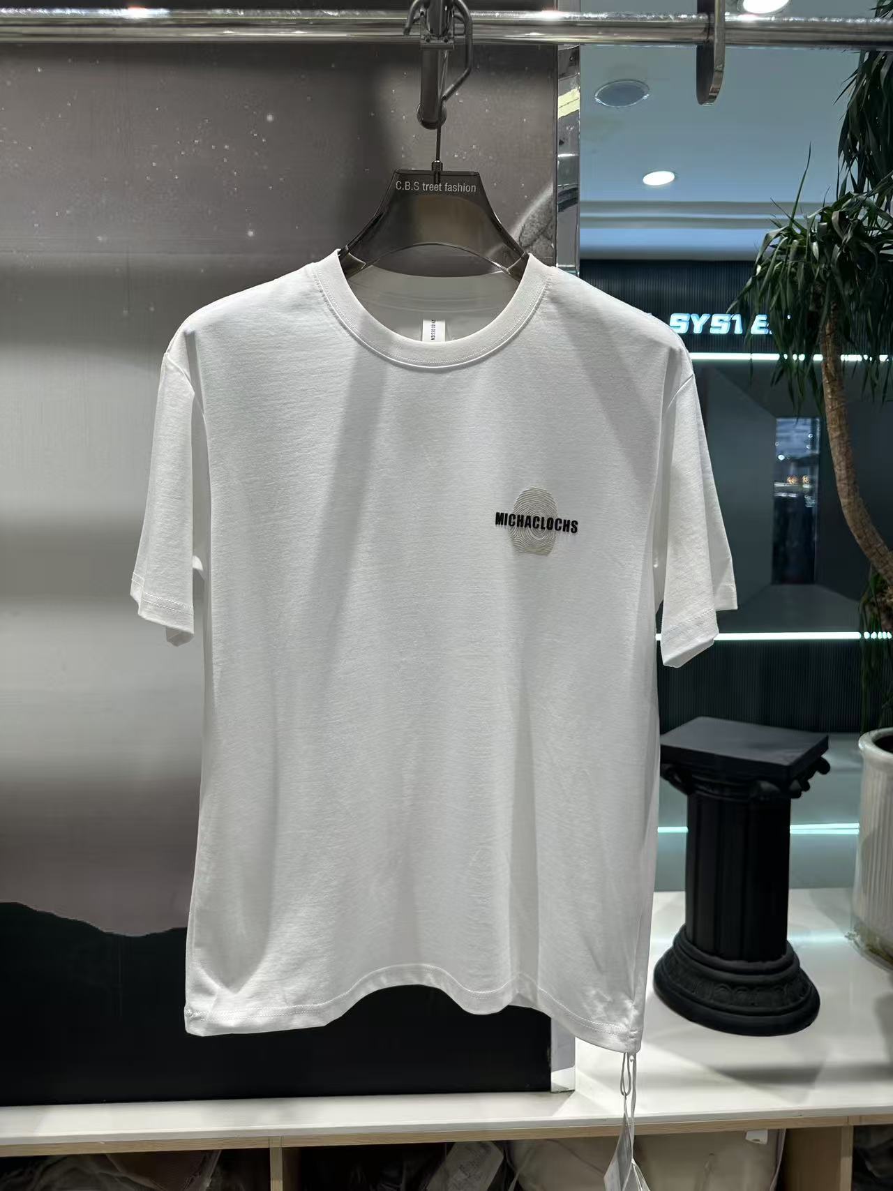 66018-【夏季新款 】潮流时尚印花百搭圆领短袖T恤