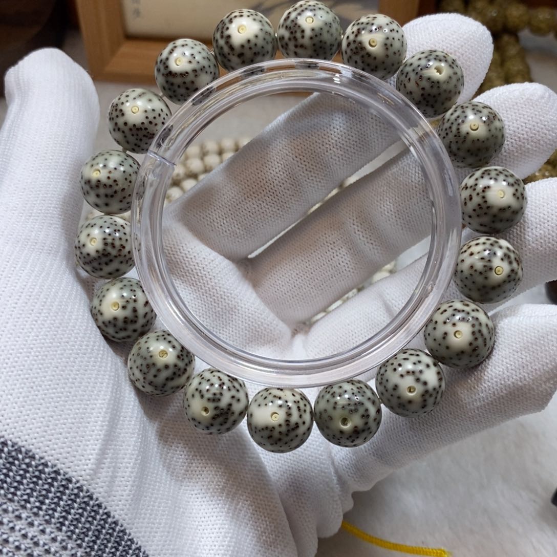 星月菩提手串青花瓷13