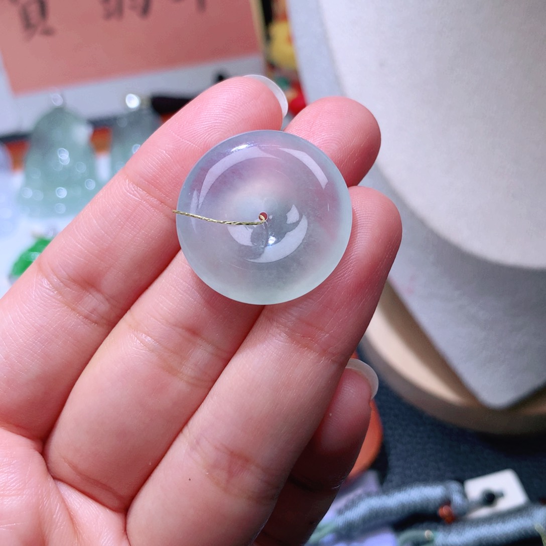 颈饰未镶嵌翡翠扣子25*5.8