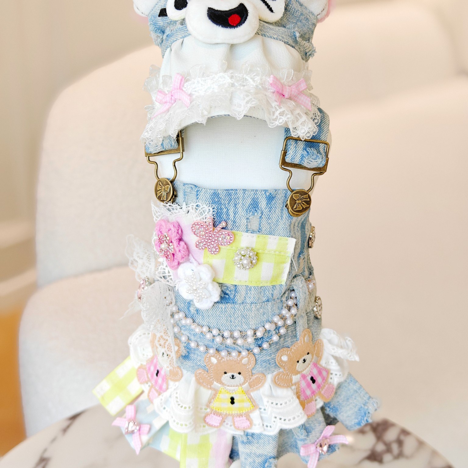 原创设计宠物服装定制开心熊