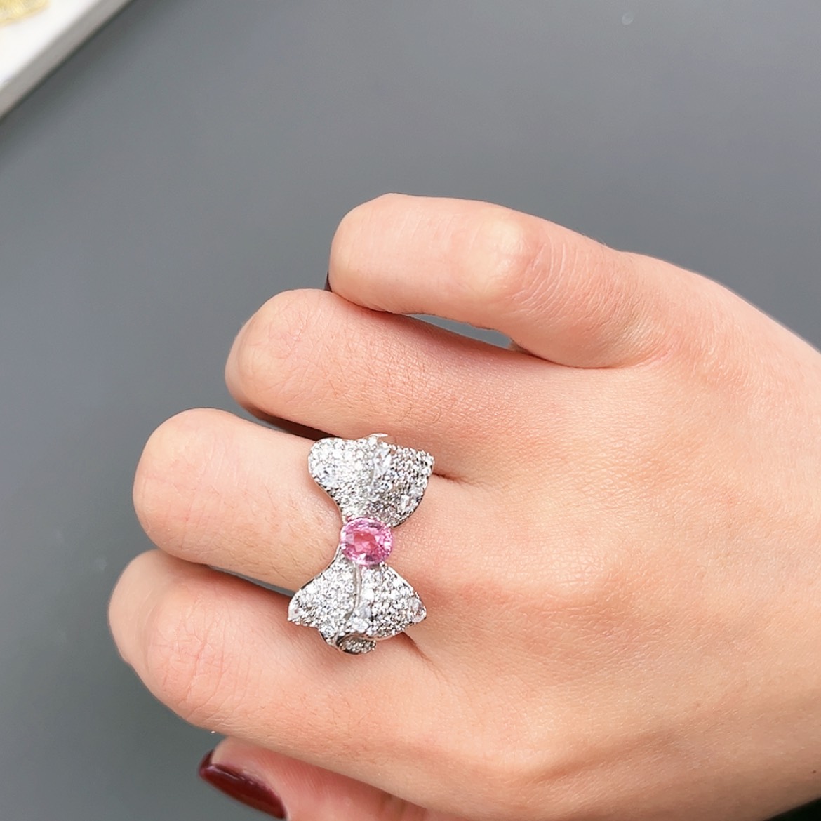 【闪购商品】碧玺戒指银S925镶嵌T555