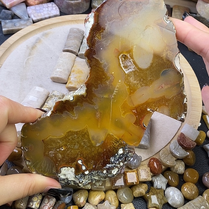 针钠钙石（海纹石）未镶嵌颈饰14