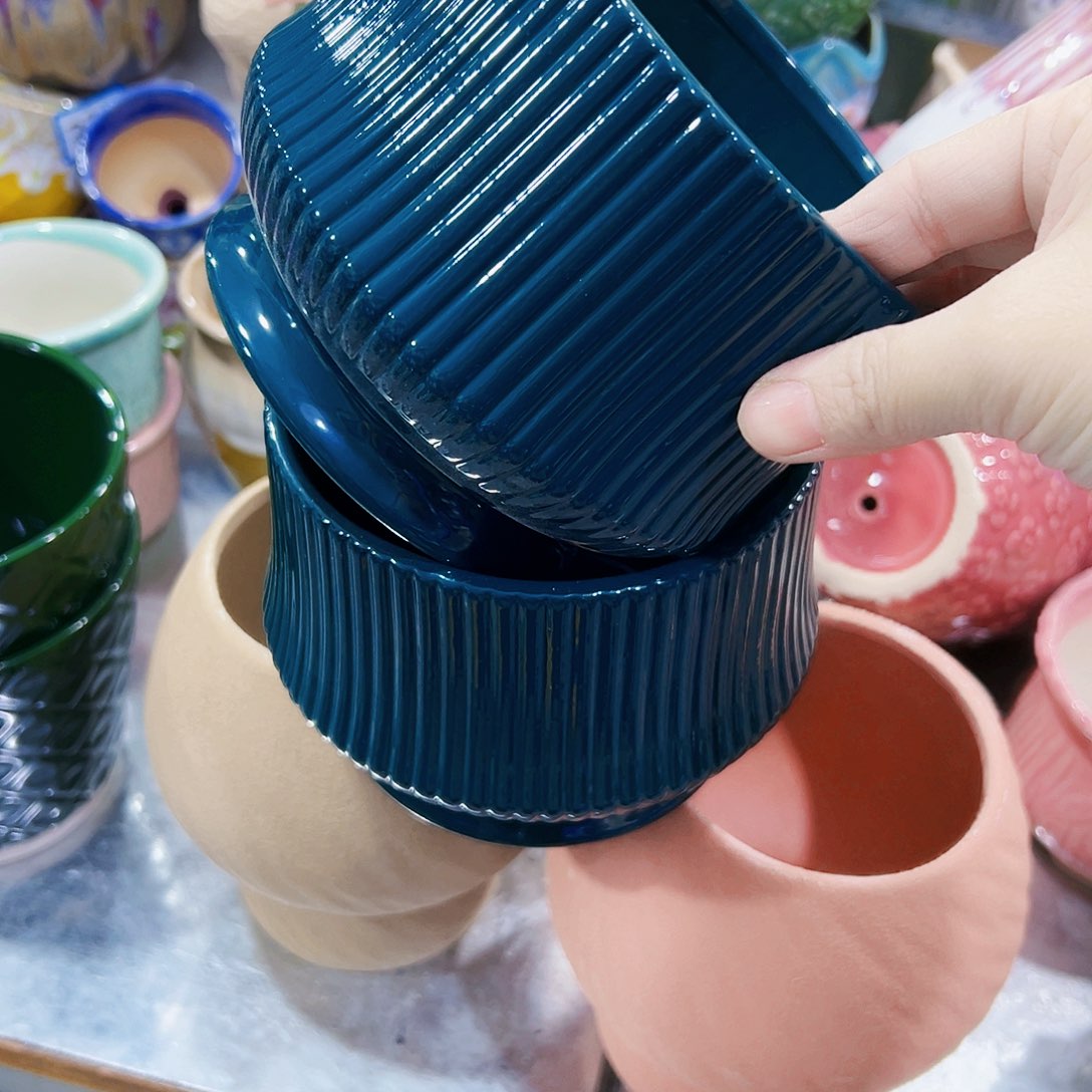 外贸尾单陶瓷花盆凑单10米包邮