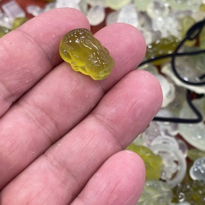 蛇纹石玉合金颈饰
