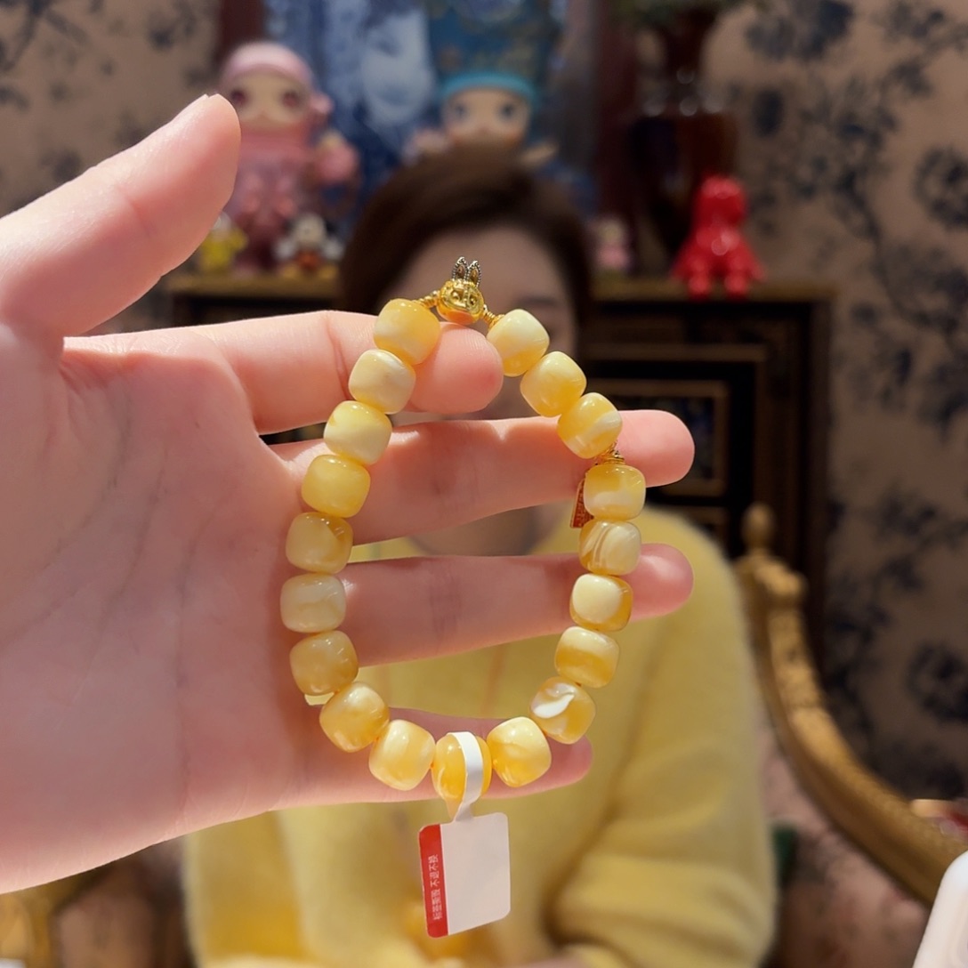 蜜蜡手链未镶嵌手串
