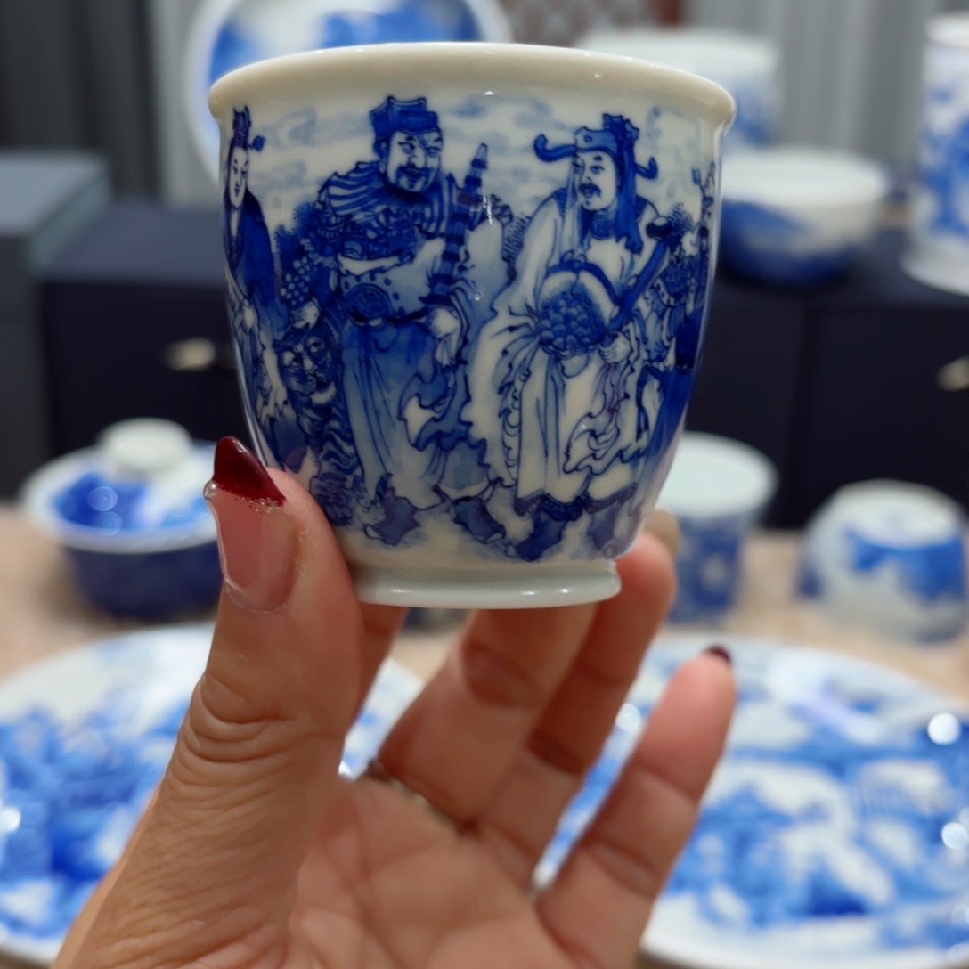 杯全手工全手绘陶瓷