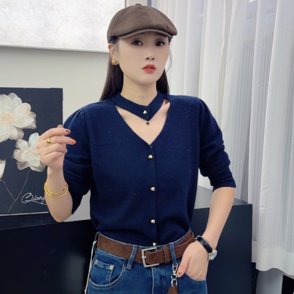 洋气羊毛毛衣链接